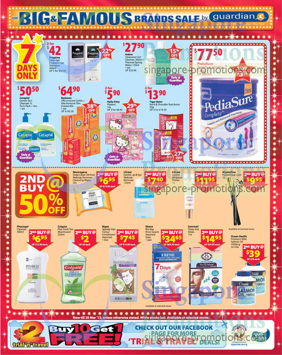 Weekly Deals, 50 Percent Off 2nd Buy , Cetaphil Gentle Skin Cleanser, Redoxon Efferverscent, Abbott PediaSure TripleSure Vanilla