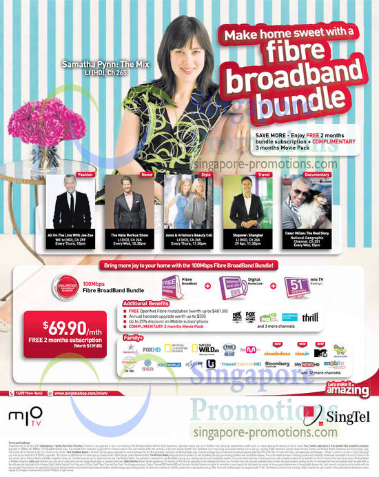 17 Apr 69.90 Fibre Broadband Bundle, Free  Months Bundle Subscription, 3 Months Movie Pack