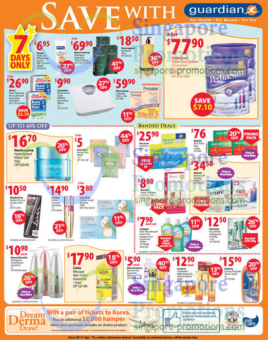 7 Days Deals, Pharmaton, Abbott PediaSure Triple Sure System, Beiklin Red Yeast Rice, Abbott Ensure Life