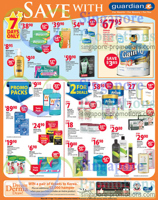 7 Days Only, Promo Packs, 2 For Deals, Frsio, Abbott Gain IQ, Berocca