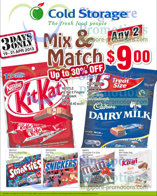 Chocolates Mix n Match Up To 30 Percent Off