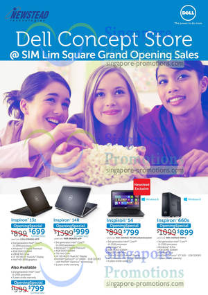 Featured image for Dell New Concept Store by Newstead Promo Offers @ Sim Lim Square 26 Apr 2013