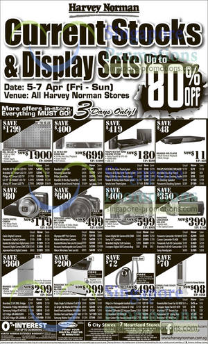 Featured image for Harvey Norman Digital Cameras, Furniture, Notebooks & Appliances Offers 6 – 12 Apr 2013