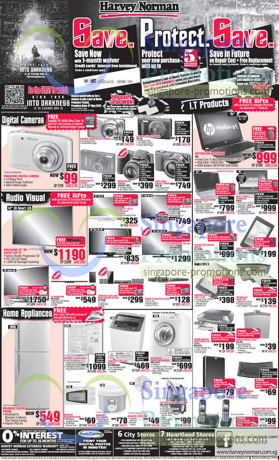 Digital Cameras, LED TVs, Sound Bar, Home Theatre System, Washers, Notebooks, PC, Tablet, Printer, Keyboard, Olympus, Nikon