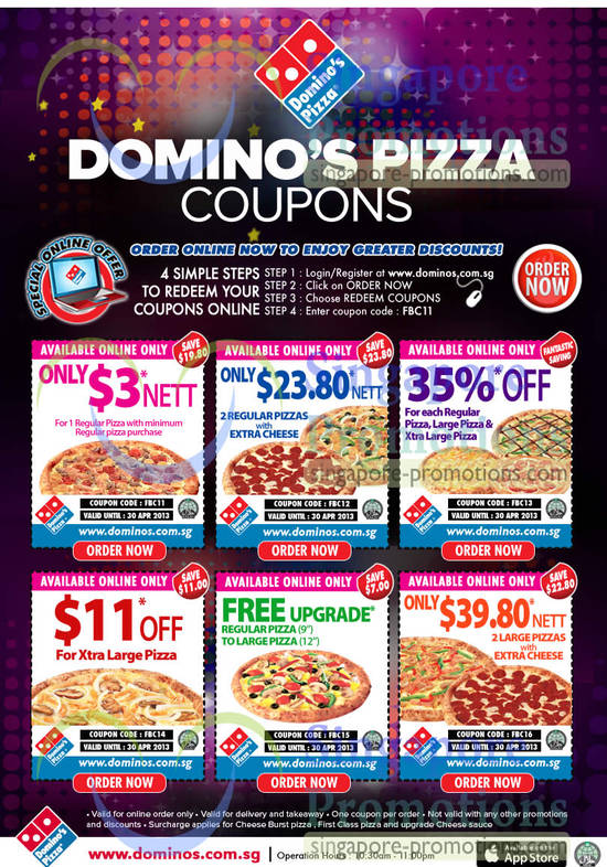 Dominos Pizza 2 Apr 2013