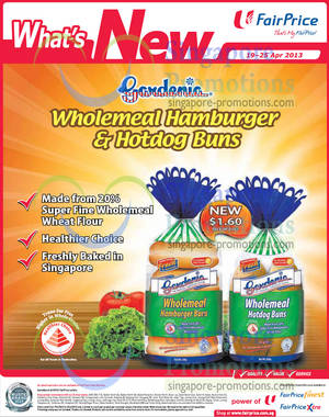 Featured image for (EXPIRED) Gardenia NEW Wholemeal Hamburger & Hotdog Buns Offers @ NTUC FairPrice 19 – 25 Apr 2013