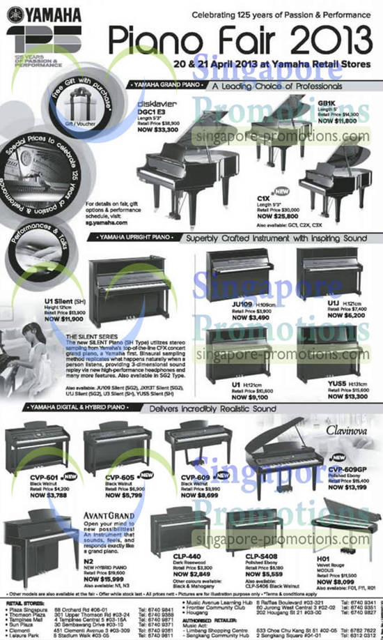 Grand Piano, Upright Piano, Digital, Hybrid, Clavinova, Avantgrande