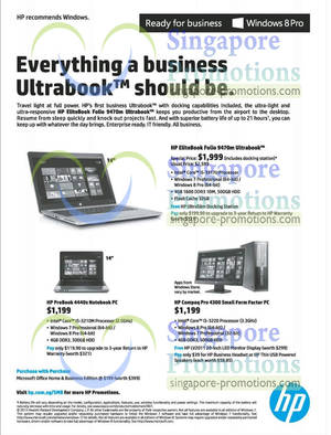 Featured image for HP Business Notebooks & Desktop PC Offers 3 Apr 2013