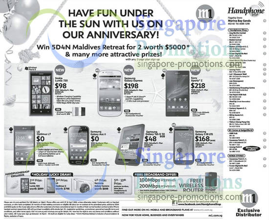 Handphone Shop Nokia Lumia 720, Samsung Galaxy Express, Ace 2, Tab 2 7.0, S III LTE, Sony Xperia Z, LG Optimus L7