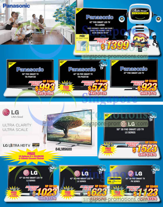 LED TVs, Panasonic, LG