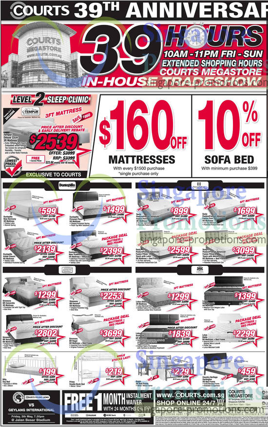 Mattresses, Bed Frame, Tempur, Dunlopillo, Sealy, Simmons, Lotus, Country Heritage, Tempur Deluxe Mattress