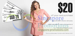 Featured image for (EXPIRED) Mothers en Vogue Free $20 Voucher With $150 Spend @ Centrepoint 9 – 30 Apr 2013