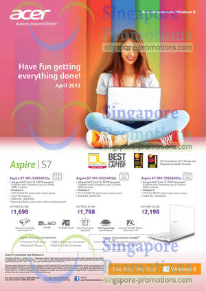 Featured image for Acer Notebooks, Desktop PCs, Tablets & Monitors Price List 4 – 28 Apr 2013