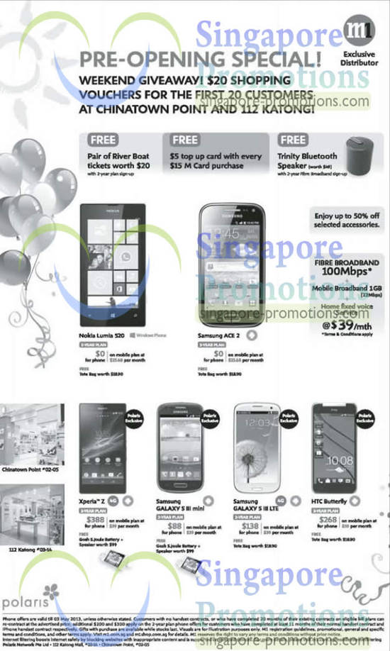 Polaris Nokia Lumia 520, Samsung Galaxy Ace 2, Sony Xperia Z, HTC Butterfly, Samsung Galaxy S III Mini, S III LTE