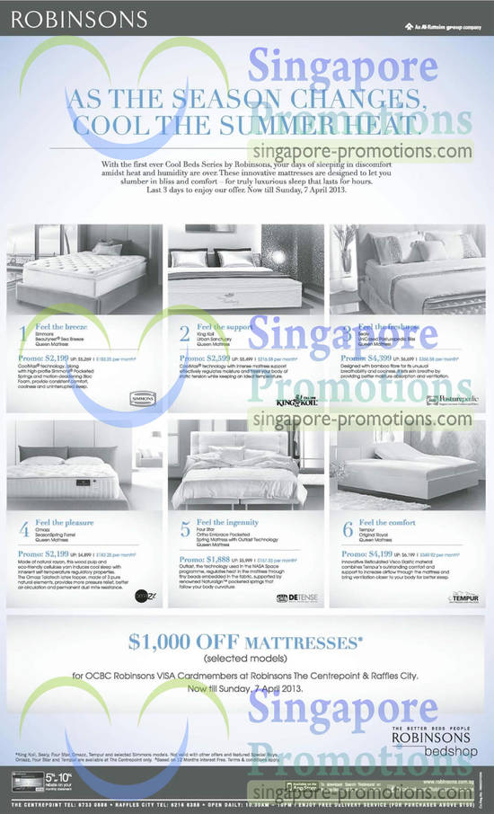 Robinsons Mattresses 5 Apr 2013