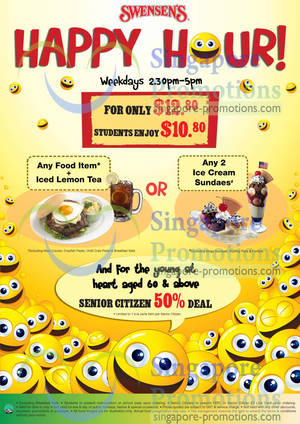Featured image for Swensen’s Weekday Afternoon Happy Hour Promo 1 Apr 2013