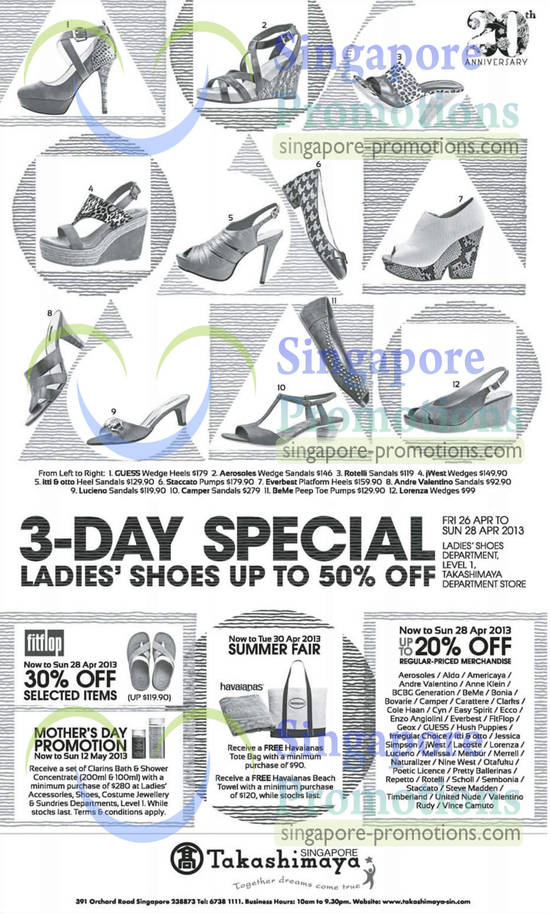 Takashimaya Ladies Shoes 26 Apr 2013