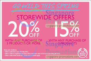 Featured image for (EXPIRED) The Body Shop 15% Off With 2 Products Purchase 24 Apr – 5 May 2013