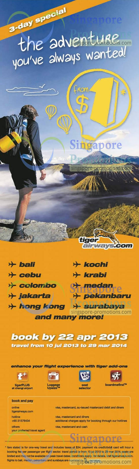 Tiger Airways 20 Apr 2013