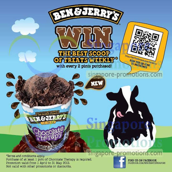 Win the best scoop of treats weekly at Ben Jerrys Scoop Shops