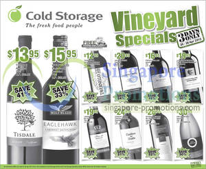 Featured image for Cold Storage Groceries & Wine Promotion Offers 26 – 28 Apr 2013