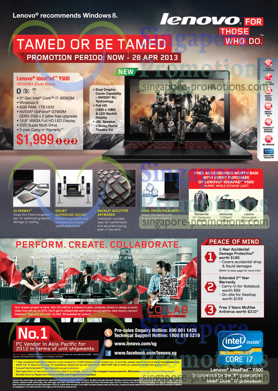 Featured image for Lenovo Notebooks & AIO Desktop PC Offers 2 - 28 Apr 2013