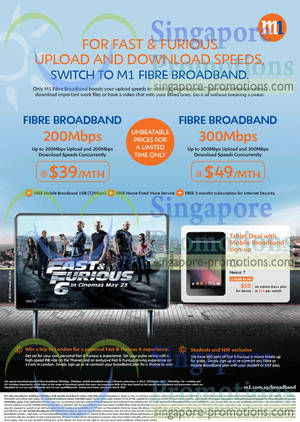Featured image for (EXPIRED) M1 Smartphones, Tablets & Home/Mobile Broadband Offers 11 – 17 May 2013