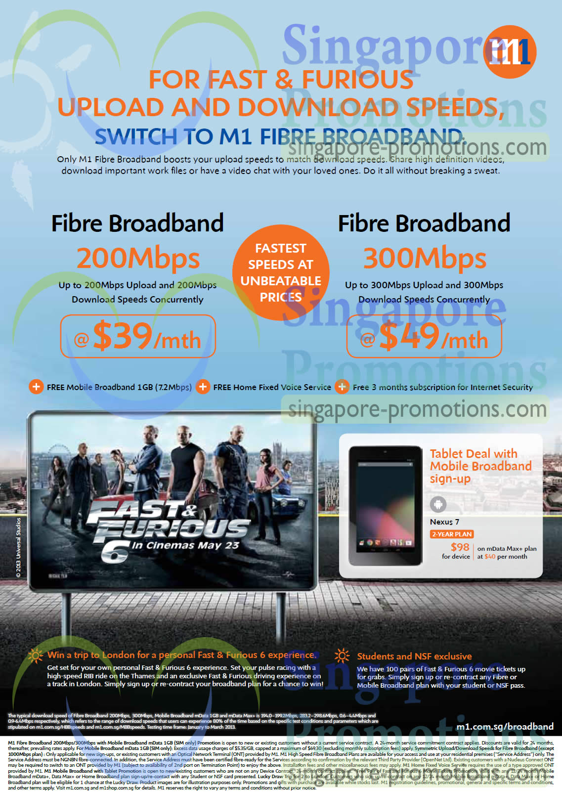 Featured image for M1 Smartphones, Tablets & Home/Mobile Broadband Offers 4 - 10 May 2013