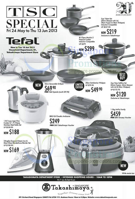 7 Jun Tefal Kitchenware, Cookware Offers