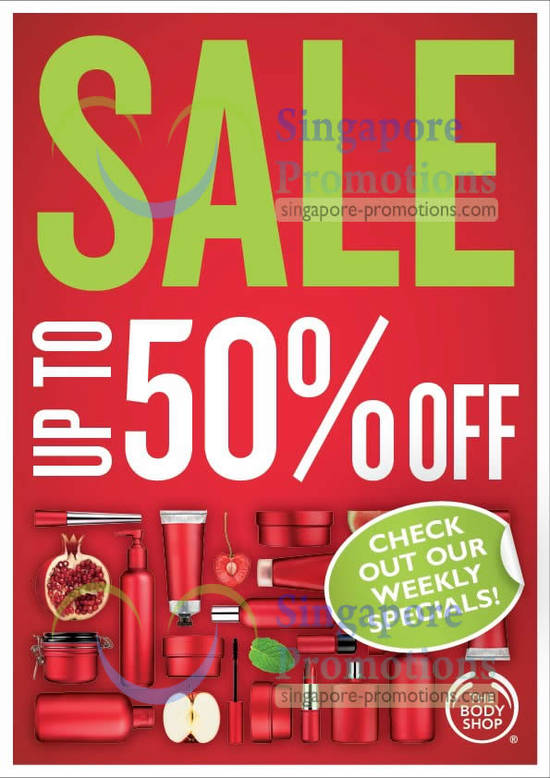 Body Shop Up To 50 Percent Off Sale