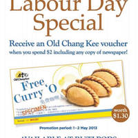 Featured image for (EXPIRED) Buzz Pod FREE Old Chang Kee Voucher With $2 Spend @ Islandwide 1 – 2 May 2013