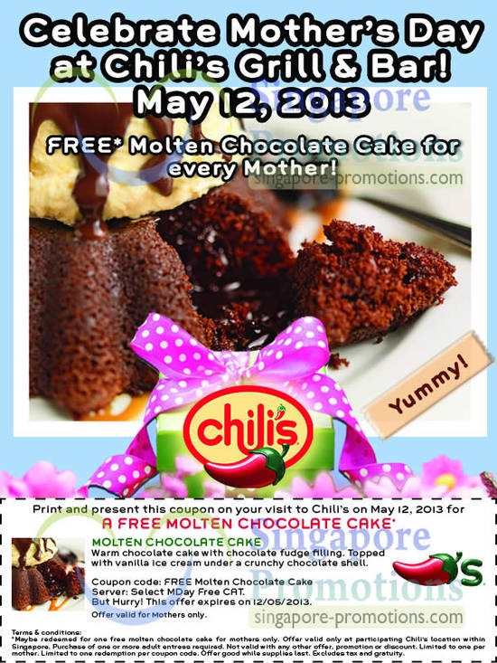 Chilis 6 May 2013