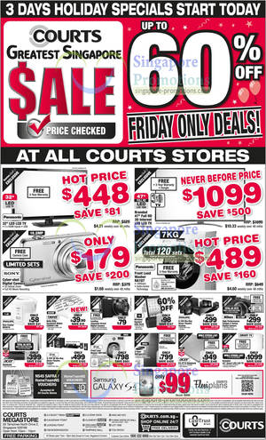 Featured image for Courts Great Singapore Sale Up To 60% Off One Day Offers 24 May 2013