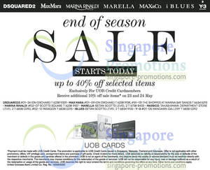 Featured image for (EXPIRED) Dsquared2, MaxMara, Marina Rinaldi, Max&Co, Marelle, iBlues & Y-3 Sale 23 May 2013