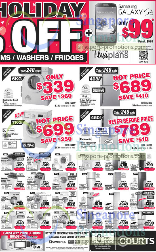 Fridges, Washers, Dryers, LG, Electrolux, Sharp, Candy, Bosch, Samsung, LG GRM482CLAQ Fridge