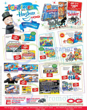 Featured image for OG Baby, Kids & Hasbro Offers 30 May 2013