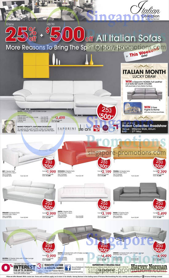 Italian Collection Sofa Sets Youma, Oceania, Marta, Rey, Pegaso, Anita