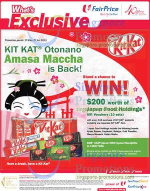 Featured image for (EXPIRED) Kit Kat Otonano Amasa Maccha is BACK @ NTUC FairPrice 17 May – 27 Jun 2013