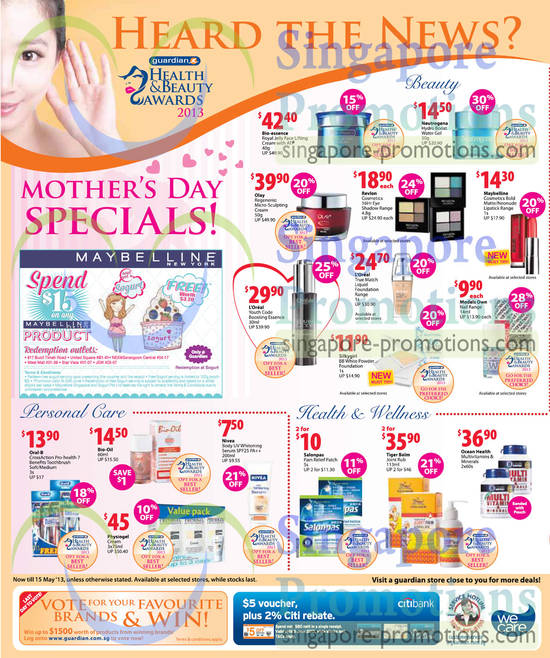 Mothers Day Specials, Beauty, Health, Personal Care, Wellness, Bio-essence, Olay Regenerist, Ocean Health