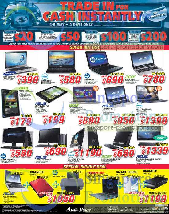 Notebooks, Desktop PCs, Tablets, Samsung, Asus, Dell, Acer, Samsung, Asus, Acer