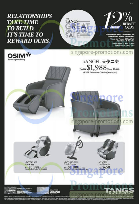 Osim uAngel, uDivine App, uEco Genius, uPhoria