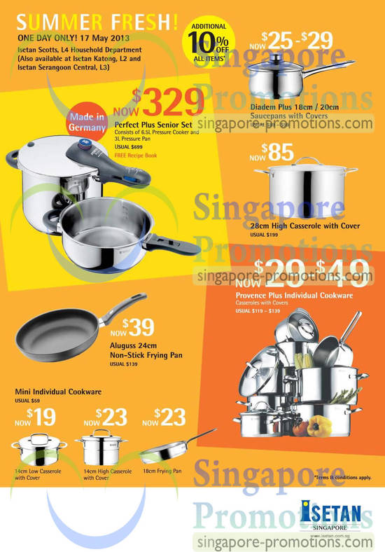 Perfect Plus, Diadem Plus, Provence Plus, Aluguss Non Stick Frying Pan, Mini Individual Cookwares