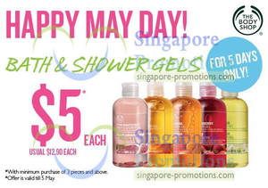 Featured image for (EXPIRED) The Body Shop $5 Bath & Shower Gel Promotion 1 – 5 May 2013