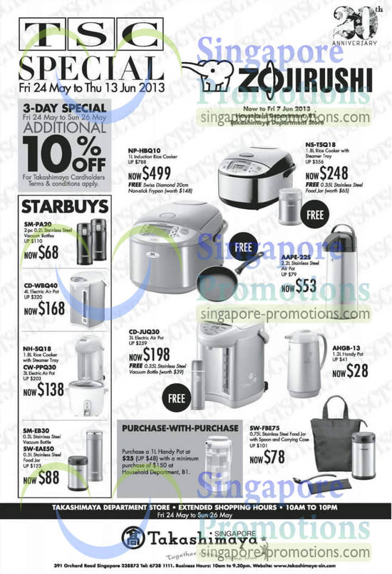 Zojirushi NP-HBQ10 Rice Cooker, NS-TSQ18 Rice Cooker, AAPE-22S Air Pot, Zojirushi CD-JUQ30 Air Pot