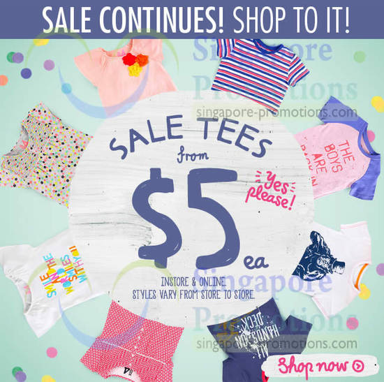 13 Jun Sale Tees From Five Dollars