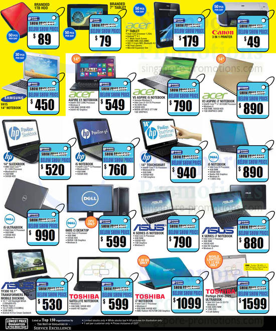 21 Jun Notebooks, Desktop PCs, Samsung, Acer, Dell, Asus, Toshiba, Samsung, Canon, HP