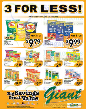 Featured image for (EXPIRED) Giant Hypermarket Snacks & Home Appliances Offers 14 Jun- 27 Jun 2013