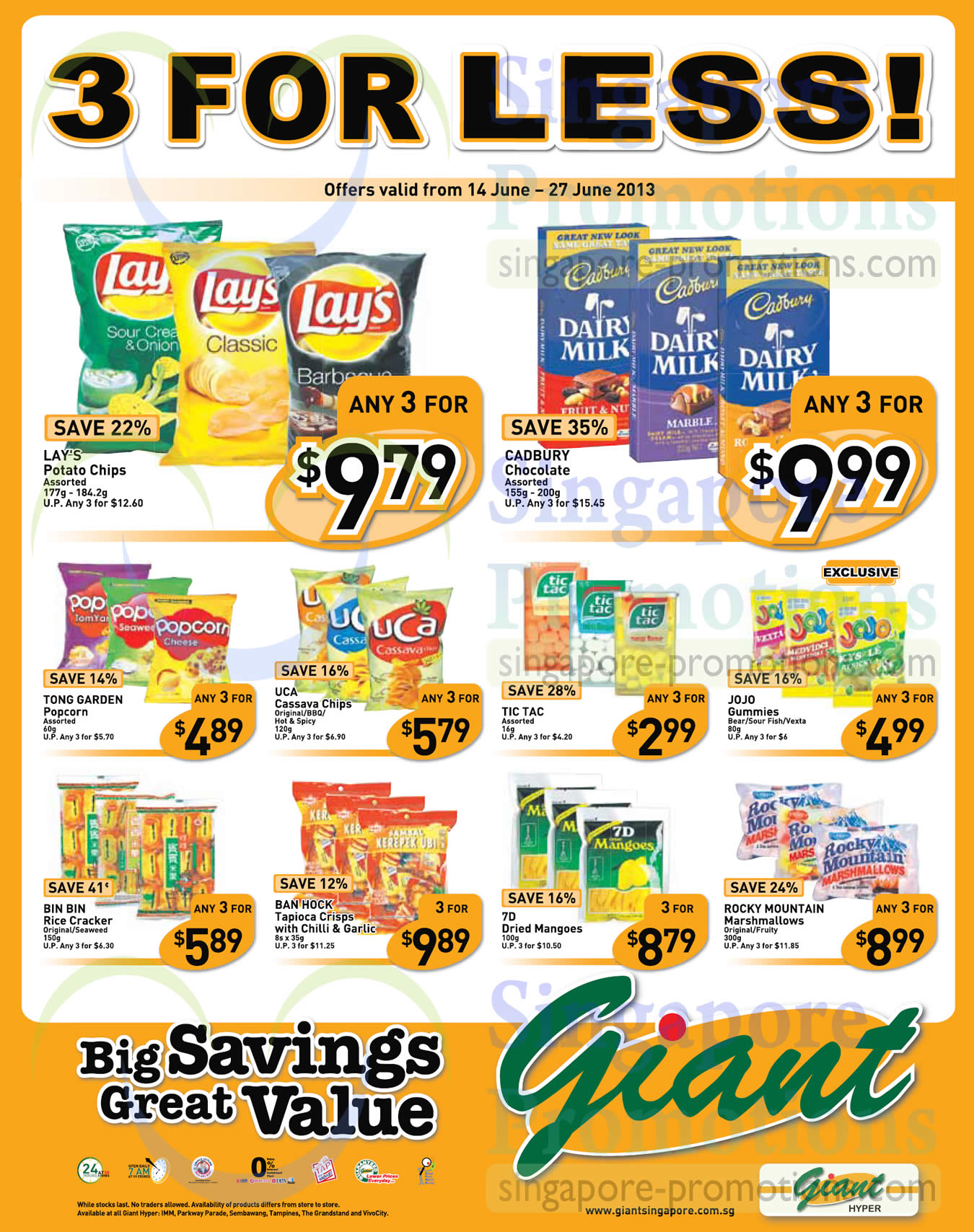 Featured image for Giant Hypermarket Snacks & Home Appliances Offers 14 Jun- 27 Jun 2013
