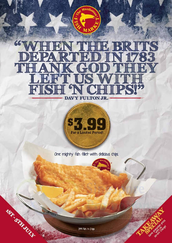 3.99 Fish n Chips Promo