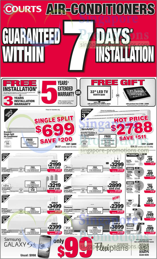 Air Conditioners, Fans, Air Coolers, Fujitsu, Mitsubishi, Midea, Samsung, Panasonic, Mistral, EuropAce, KDK, Honeywell